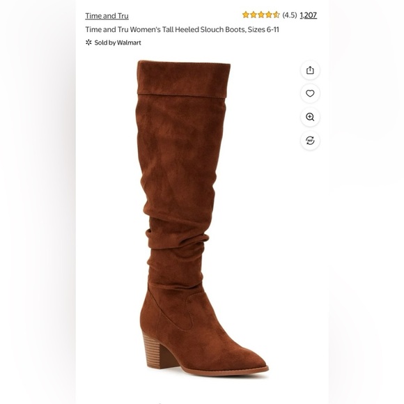 Brown Suede Over-the-Knee Boots - Picture 1 of 6